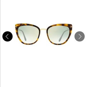 Tom Ford Butterfly Sunglasses TF717 Simona 53Q Blonde Havana/Gold 57mm FT0717